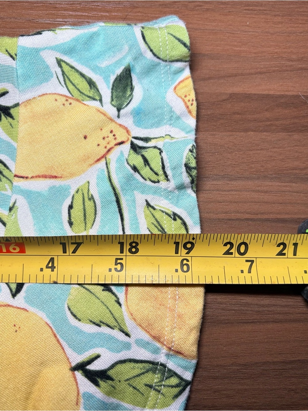 Lemon Print Ruffle Hem Skirt | Coastal Italian Summer Mini Skirt | Citrus - Picture 6 of 6